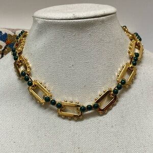 Ann Taylor Cabochon Link Necklace, NWT